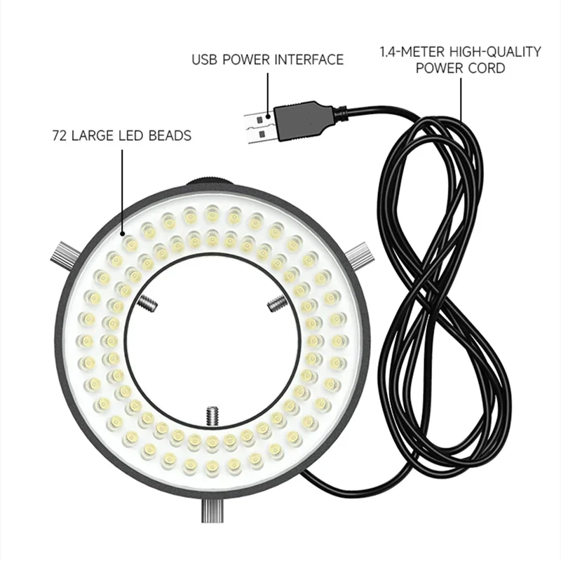 Ultra-Bright LED Microscope Light Source with Anti-Glare Technology