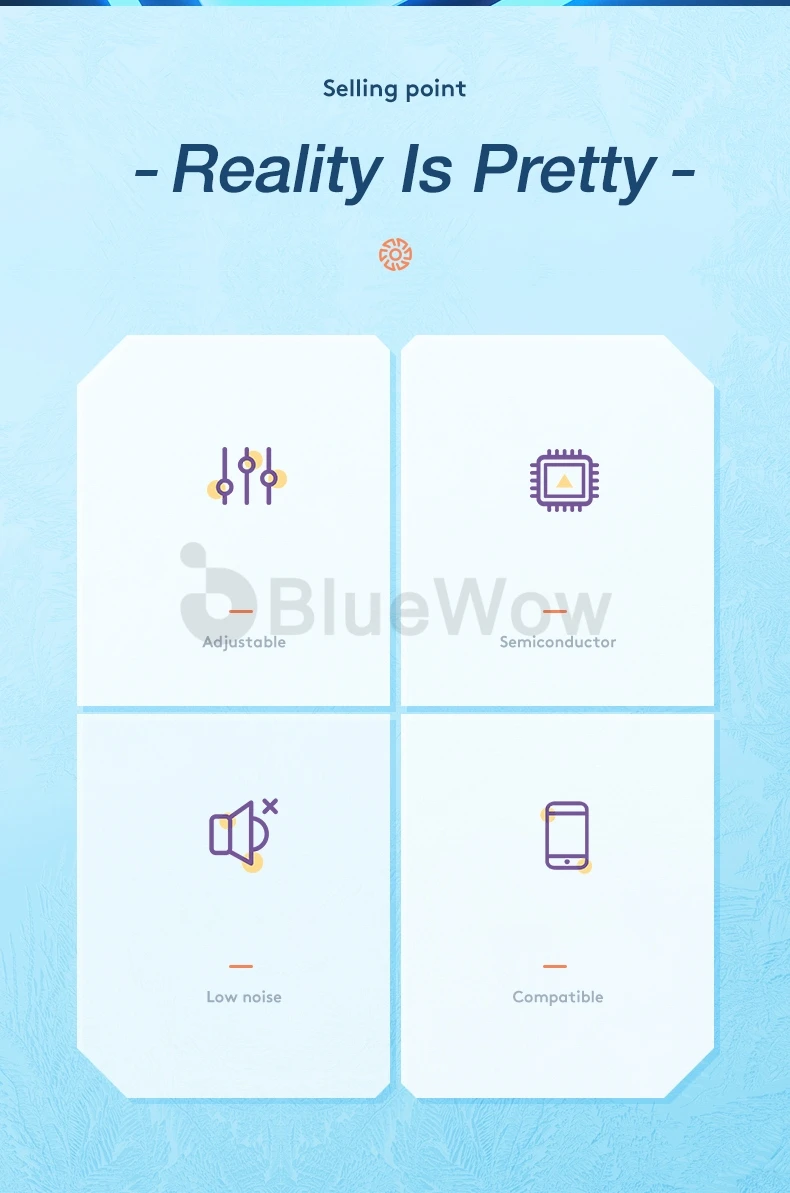 BlueWow X20 Mobile Phone Cooler Gaming Radiator description image 2
