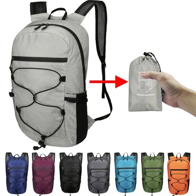 Mochila de viaje ultraligera impermeable para hombre, Bolsa Escolar para  acampar, senderismo, ciclismo, 20L - AliExpress