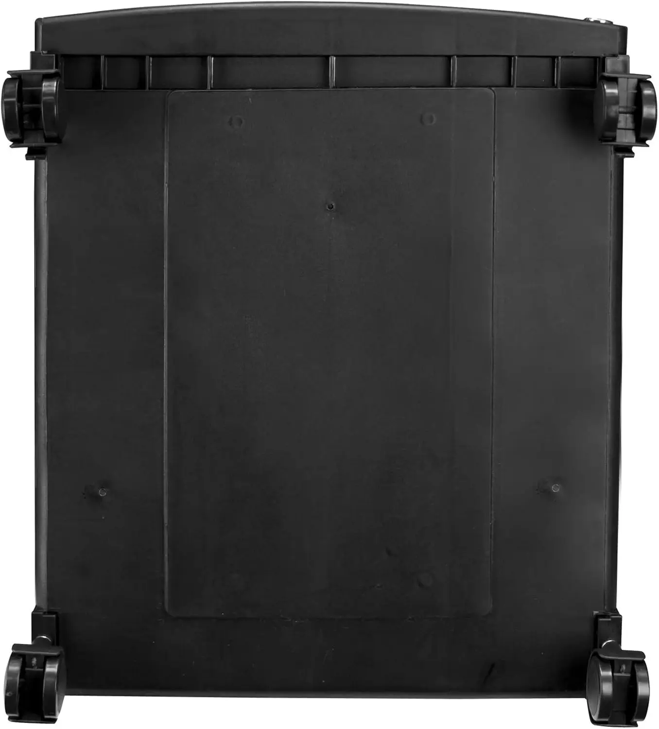 Plastic One-Drawer File Cabinet – Locking Document Organizer with Casters for Home and Office, Black, 1-Pack (61264A01C)