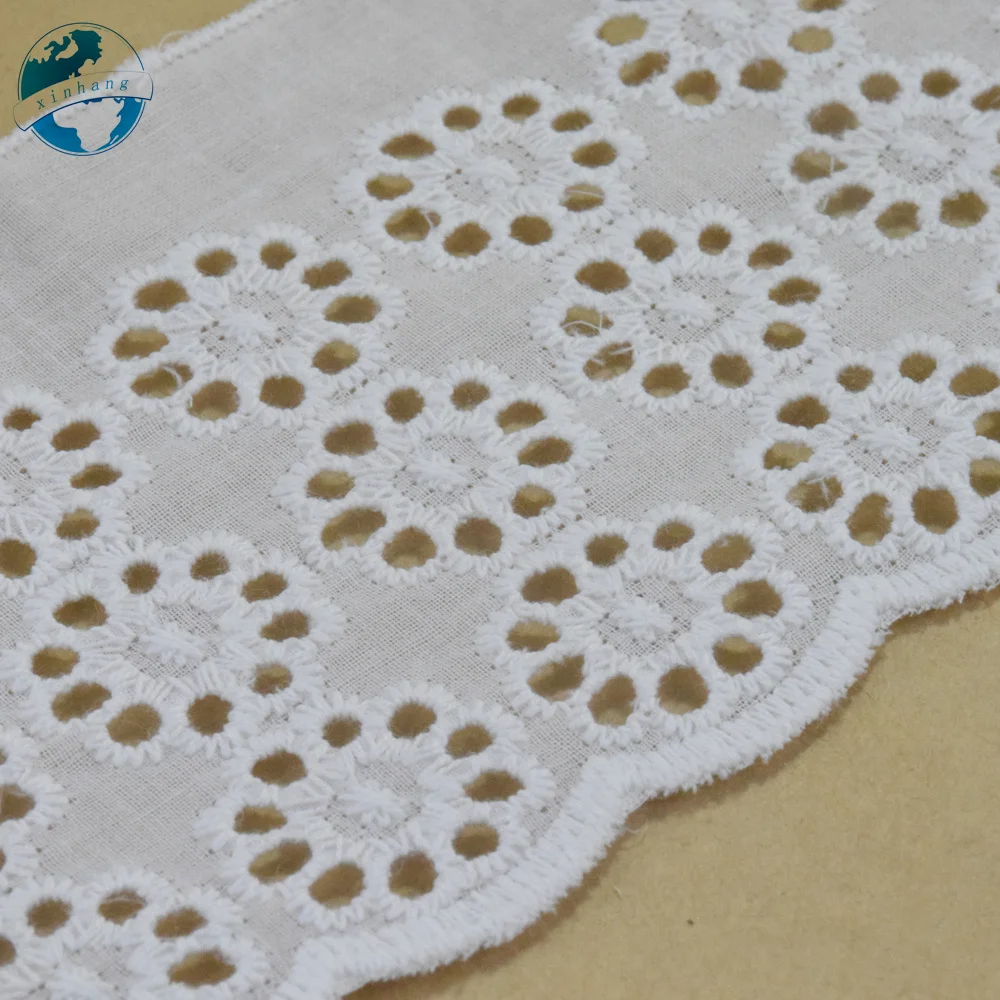 Ruban En Dentelle Blanche à Volants Pour Travaux Manuels, 4,8 Cm