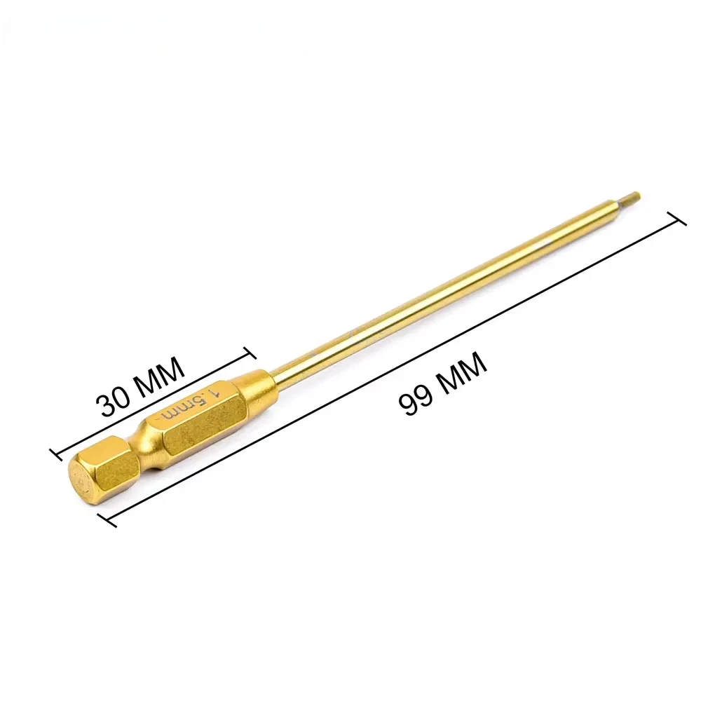 육각 렌치 전기 스크루 드라이버 도구, RC 모델 자동차용, 단단한 합금강 금속, 1.5mm, 2.0mm, 2.5mm, 3.0mm, 6.35mm
