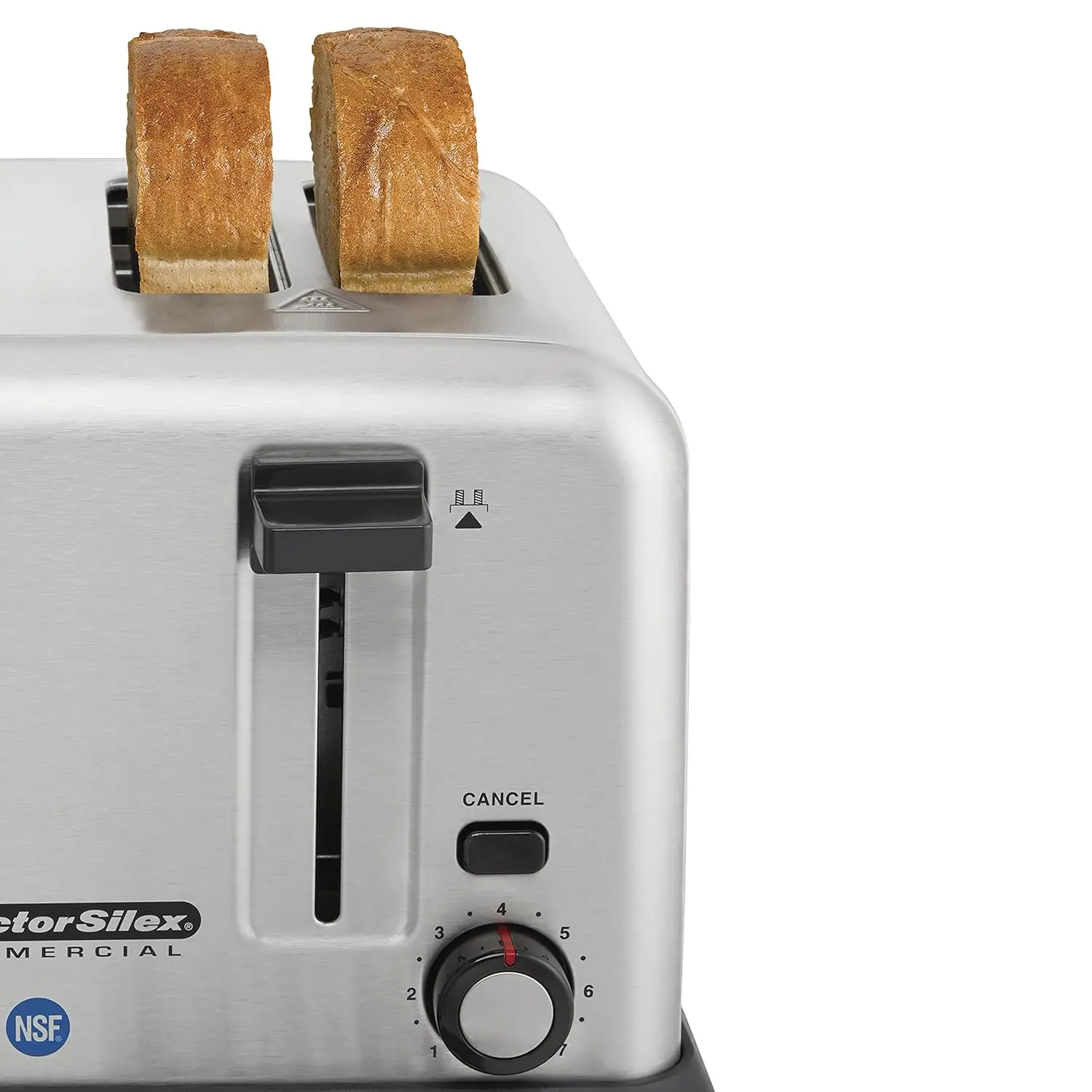 Commercial 4 Slot Toaster - Extra-Wide 1 3/8-in Slots Will Easily accommodate Bagels Waffles and Artisan breads 3