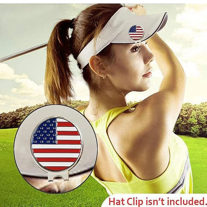 Golf Cap Clip Golf Mark 25mm Coin Metal Ball Position Mark Magnetic Cap Clip JQ985212