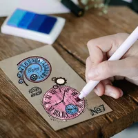 Vintage Gear Clock Clear Stamps Clock Time Silicone Clear Stamp Gear Wheel Transparent Stamps for DIY Scrapbooking and Cards 4
