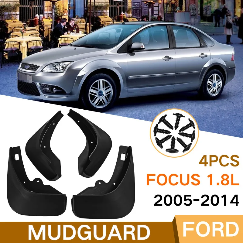 

MudFlaps FOR FORD FOCUS 1.8L 2005-2014 car Splash Guards Fender Set Parts Front Rear MudFlaps Automotive Accessories