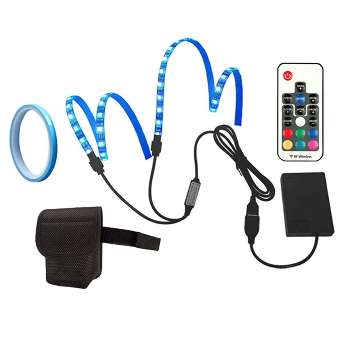 

For Xiaomi M365 Electric Scooter Scooter Light Bar Colorful LED Light Bar Chassis Decorative Light