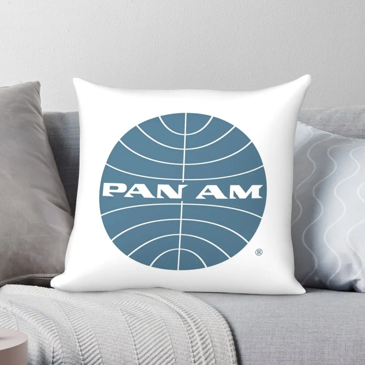 Наволочка для подушки Pan Am полиэстеровый льняной бархатный креативный