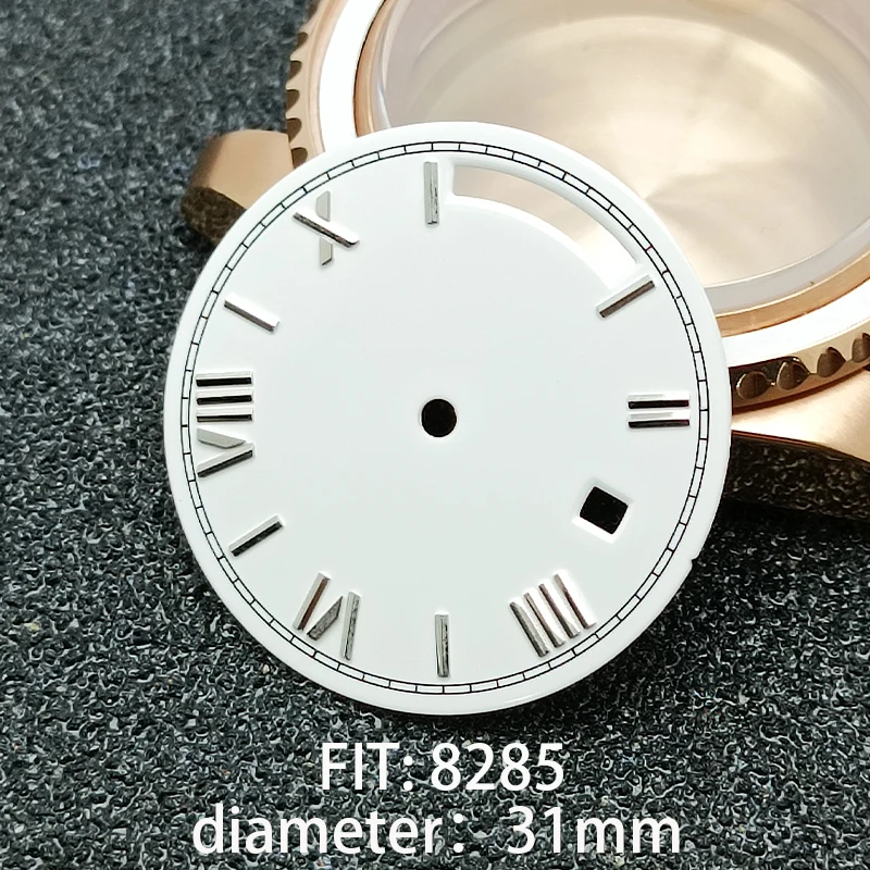 Sterile Single Date Watch Dial - 31mm Diameter for 8285 Movement Accessories