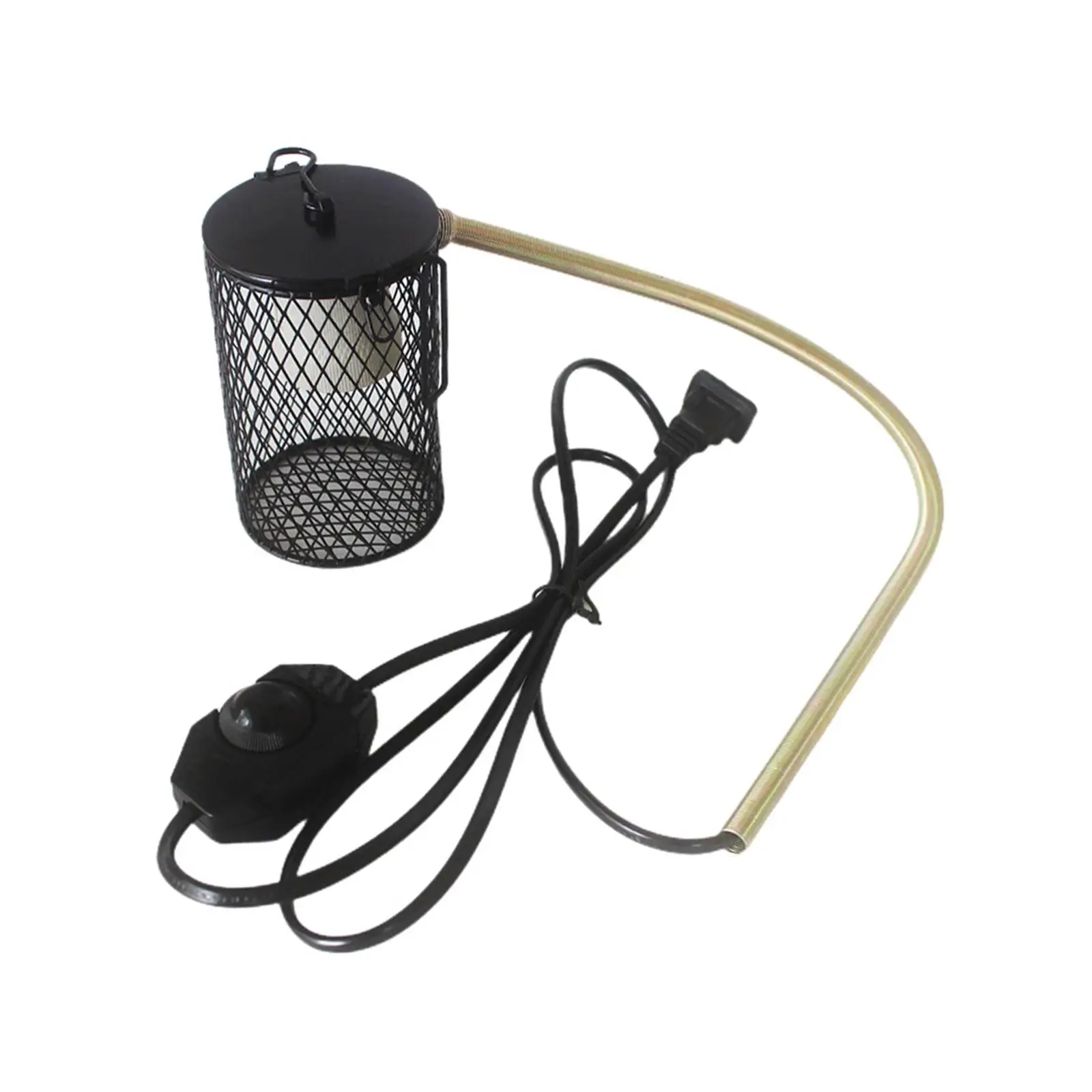 Reptile Heat Lamp Guard, Heater Light Cover Winter Supplies Heating Light Mesh Cage for Snake,
