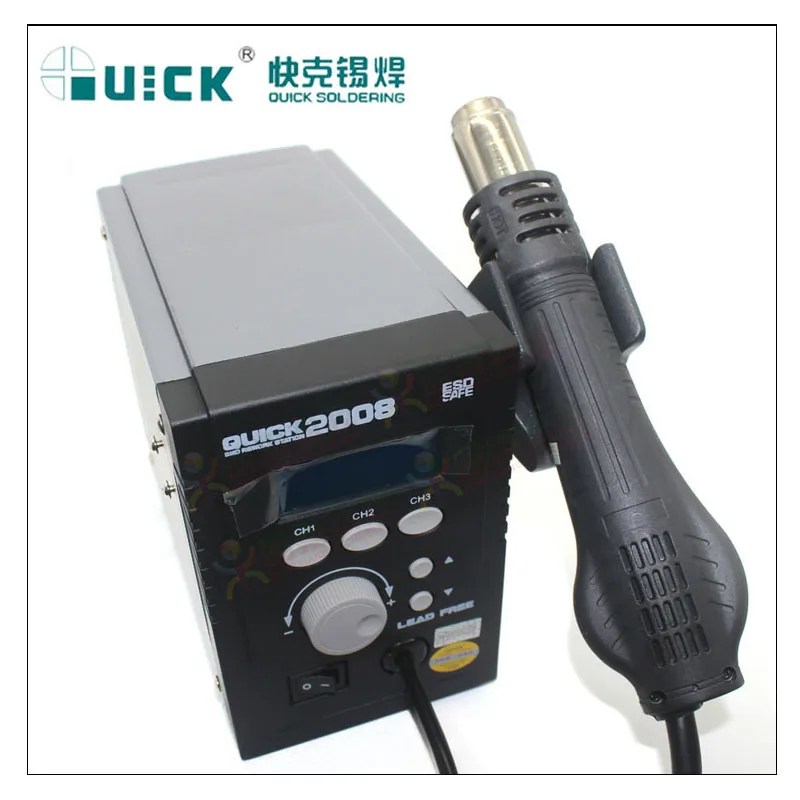 Quick 2008 Digital Display Heat Gun Desoldering Station Welding Rework