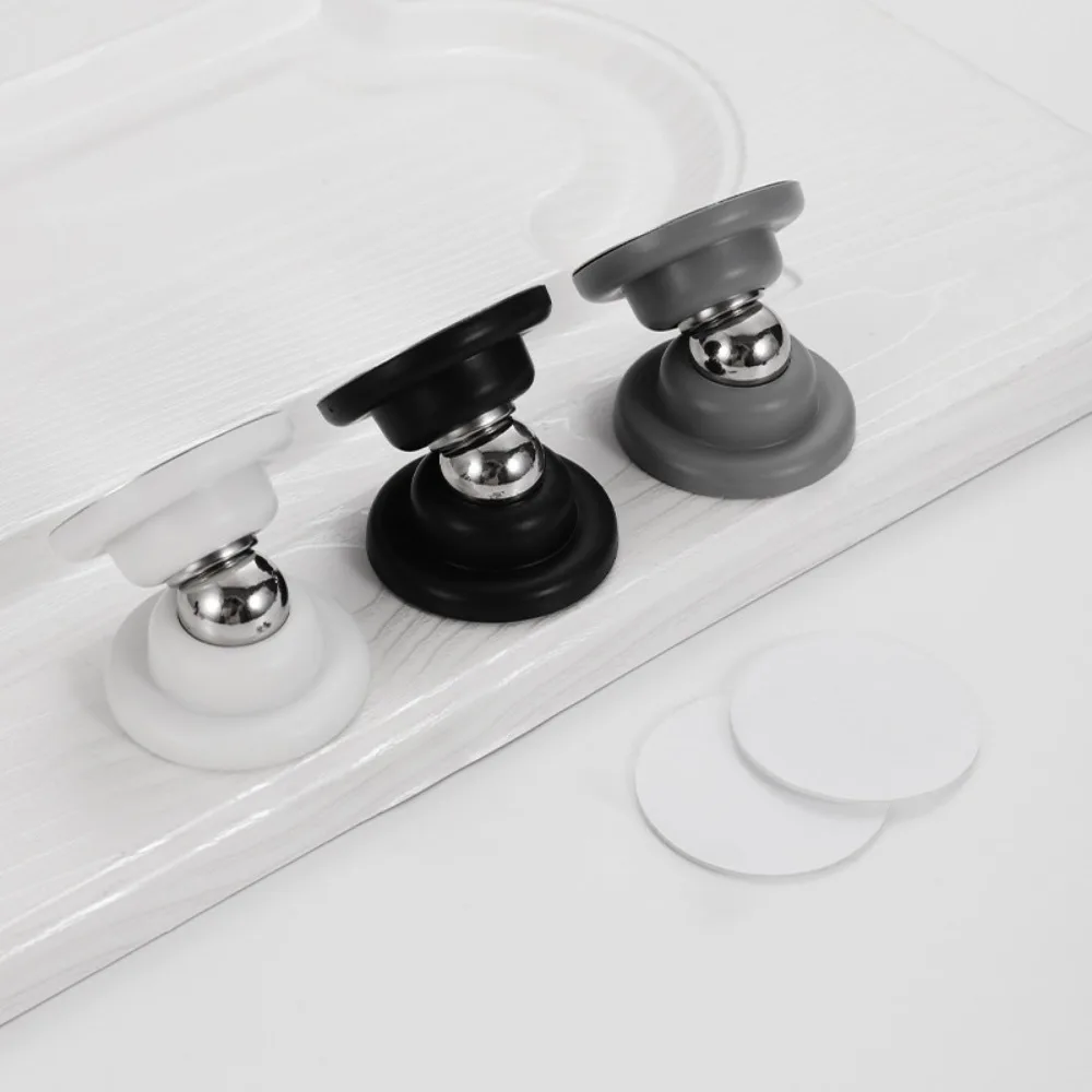 Magnetic Door Stopper Magnetic Door Suck Hotel Household Strong Magnetic Strong Mute Door Touch Silicone Anti-collision Stall Stopper 1 Pcs