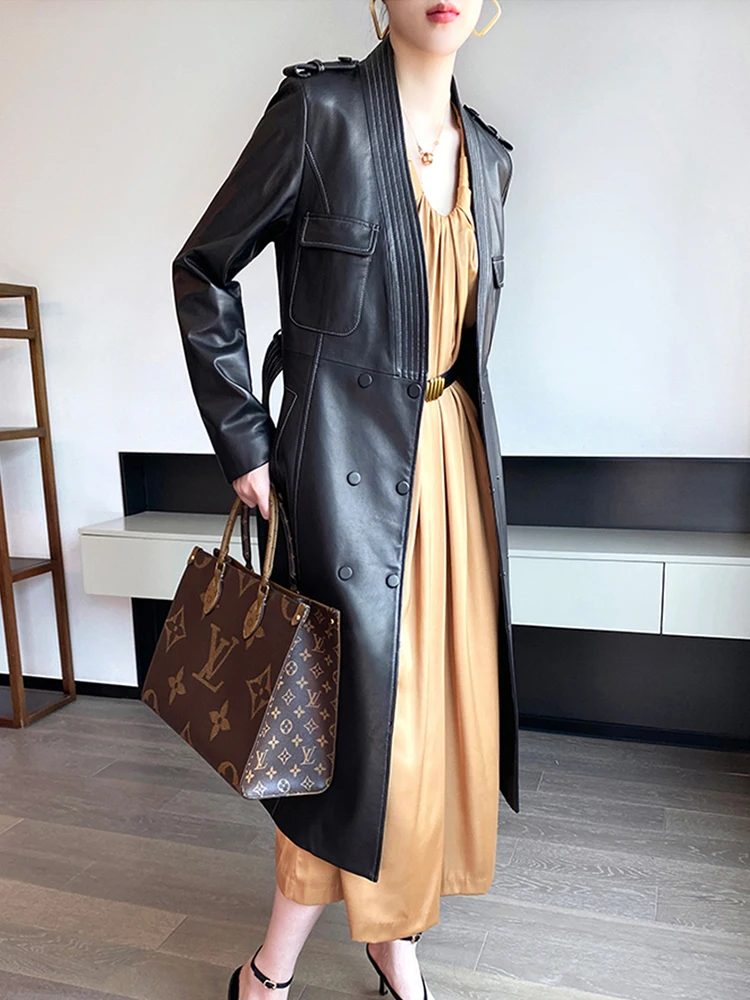 アメリ オレンジ ロングコート LOOSE TRENCH LIKE DRESS - メルカリ