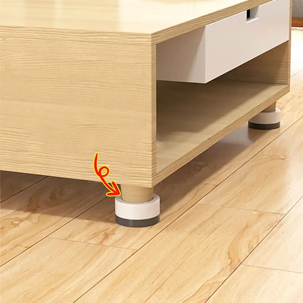 4PCS Noiseproof Anti Slip Sofa Cabinet Table Chair Support Furniture Stabilizer Heightening Pad Washer Feet Pads