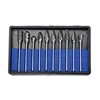 10 Pcs Double Cut Rotary Deburr Set for dremel Rotary Tool Tungsten Carbide Cutter Rotary Burr Set for Metal Polishing, Carving 2