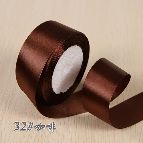 Luxurious Silk Satin Ribbon Roll for Gift Wrapping and Decorative Crafts – Multiple Widths Available