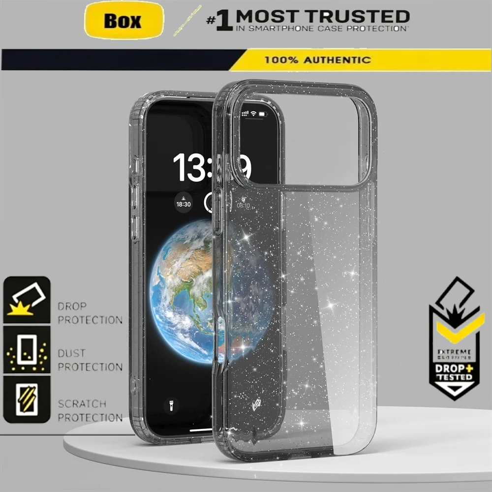 Transparent Flash Military Grade Defender Armor Case - Anti-Drop Back Cover