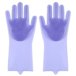 Sure, here's an enhanced product title for you:

Silicone Hair Removal & Cleaning Glove for Pet Grooming and Bathing (Purple)