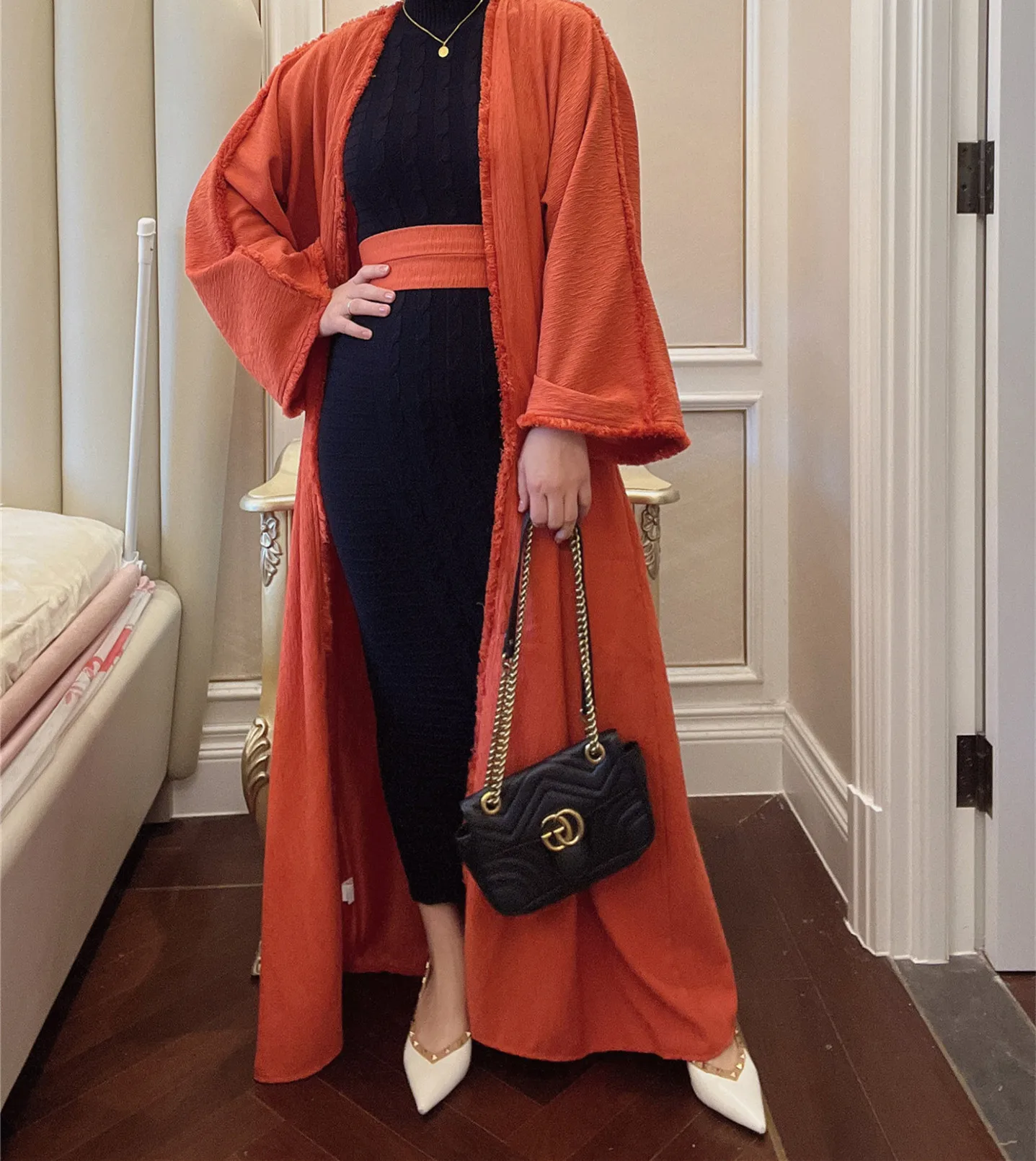

Dubai Elegance Women Muslim Dress Abaya Kaftans Casual Morocco Dresses Woman Turkey Islam Long Dress Robe Women Abaya Vestidos