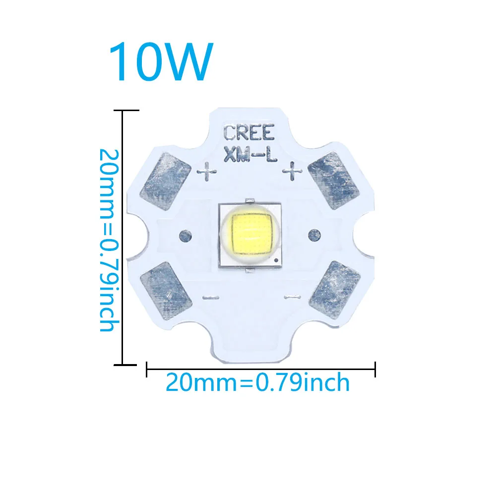 thumbnail image 1 of Lámpara LED de alta potencia de 3 W, 5 W, 10 W, 18 W, 3535 XPE 5050 XML2 XHP50 T6, 3 V, 6 V, color blanco frío, para bricolaje, para linterna, bicicleta, coche, pesca, antorcha, 1 of 5