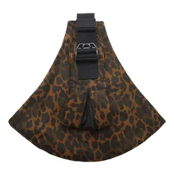 Deluxe Retro Pattern Portable Baby Carrier with Wide Shoulder Straps (Leopard)