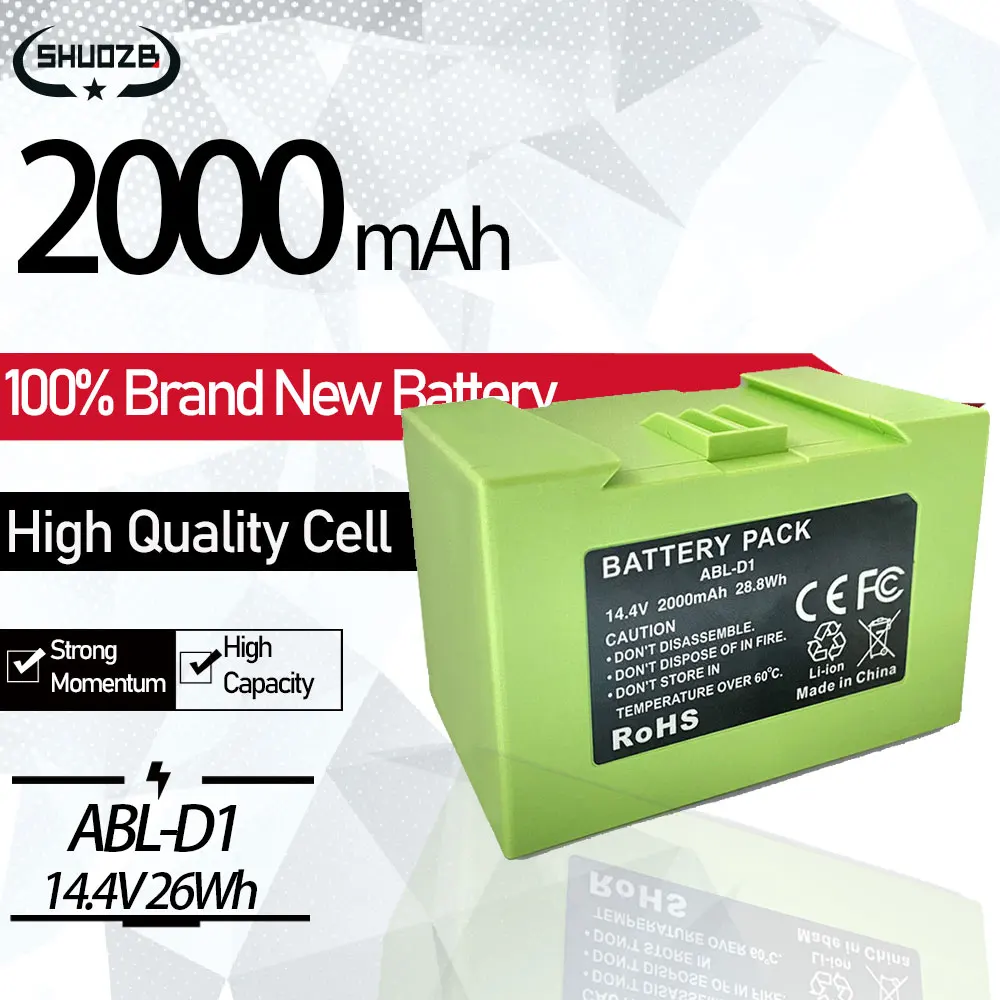 

Rechargeable Battery iRobot Roomba i Series i7 i7+ i8 e Series e5 e6 7150 7550 5150 e5152 e5158 i7550 ABL-D1 Vacuum Cleaners