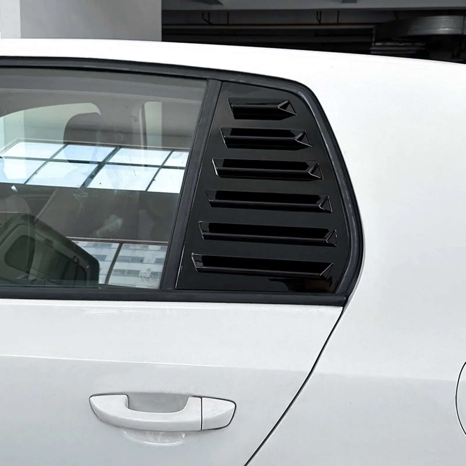 Car Rear Window Louver Shutter Cover Side Vent Scoop Blinds Trim for VW Golf 6 MK6 2008-2012 car rear window cover