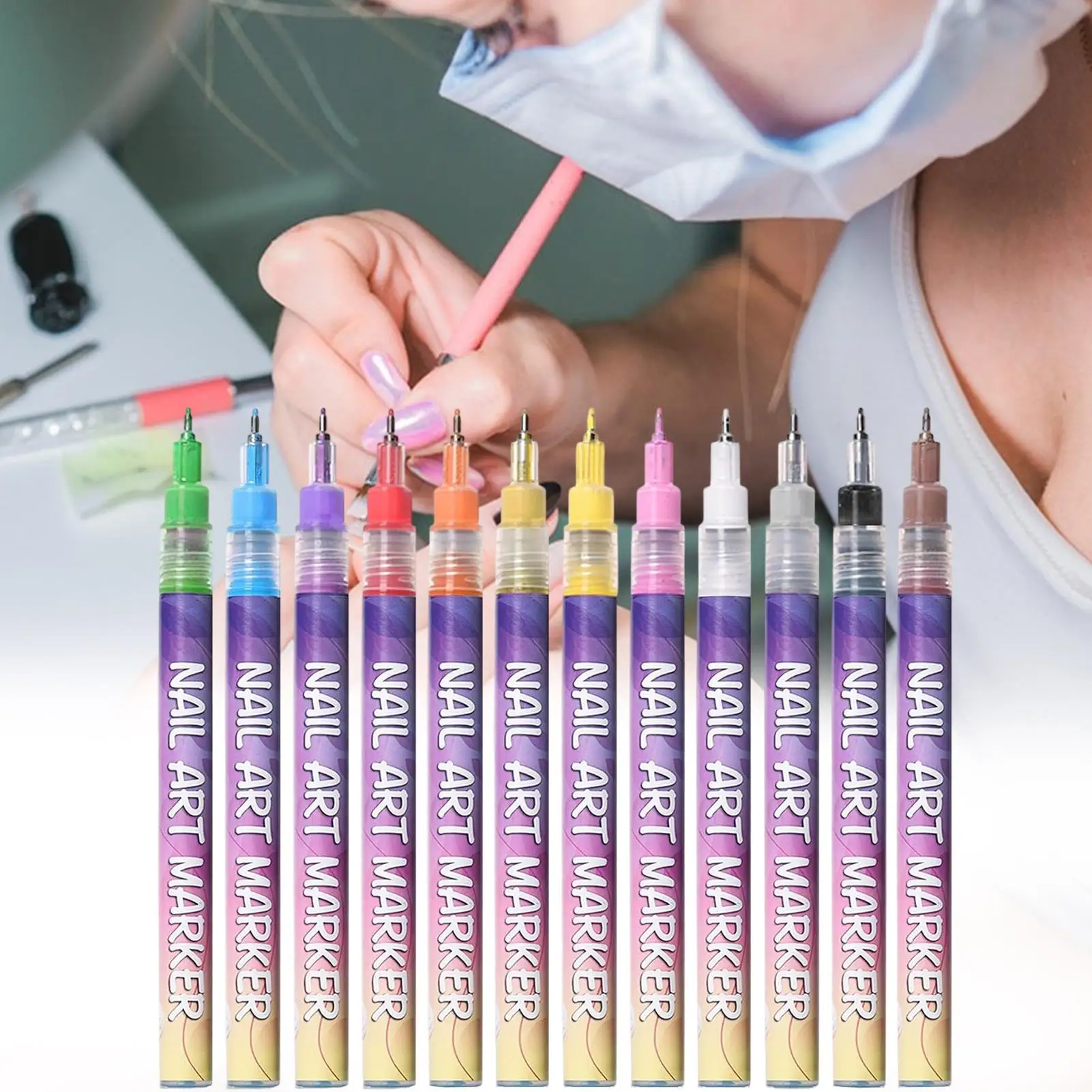 Nail Art Waterproof Graffiti Liner Pen