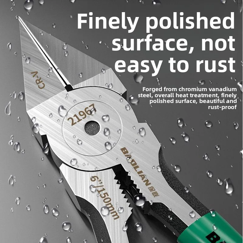 Baolian Industrial Grade Special Sharp Side Mouth Pliers High Hardness Electrician Small Diagonal Pliers Electrician Manual Tool