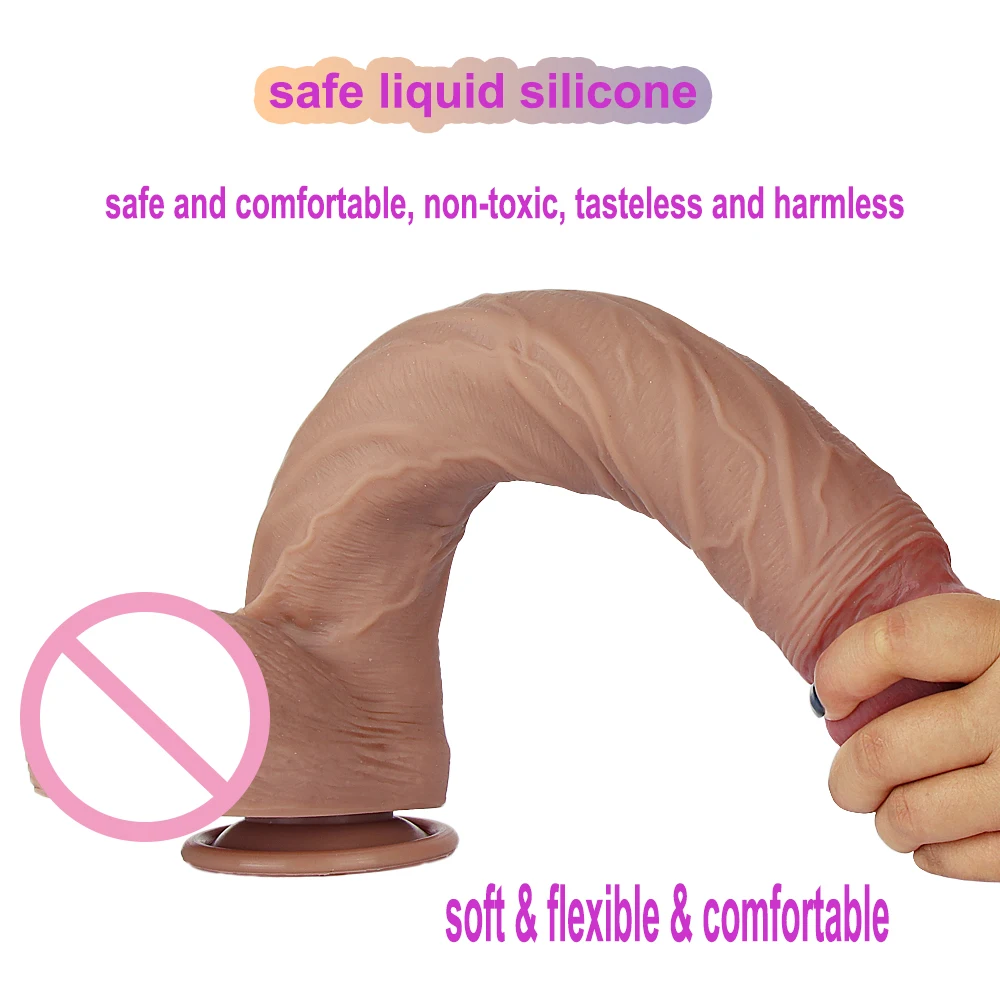 Sex Toys Super Huge Dildo Realistic Skin Soft Sexy Female Masturbator Erotic Products Strong Orgasm Silicone Suction Cup Women Big Dick