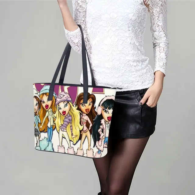 Bratz Doll Y2K Canvas Bag Fashion Personality Female Cartoon Doll Printing  Large Capacity Tote Bag Student Organizer Handbag - AliExpress