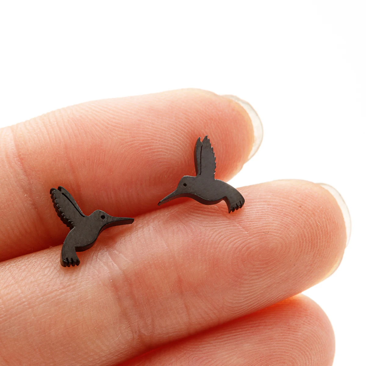 Ohrstecker, lustige Edelstahl-Piercing-Vögel für Frauen, Eule, Specht, Kolibri, Schwalbe, Schmuck, Accessoires, modisches Geschenk – Detail 8