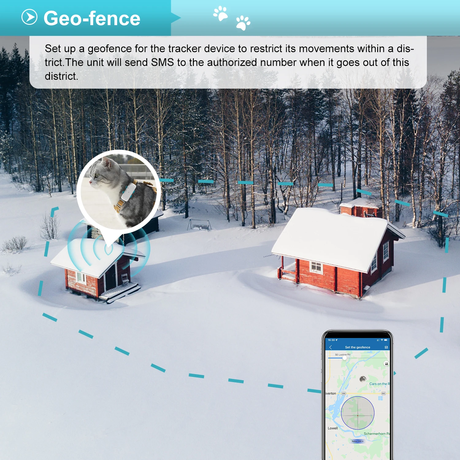 4G Dog Cat GPS Tracker Pet 4G Cat GPS Locator Pets Tracker with Free APP Waterproof IP67