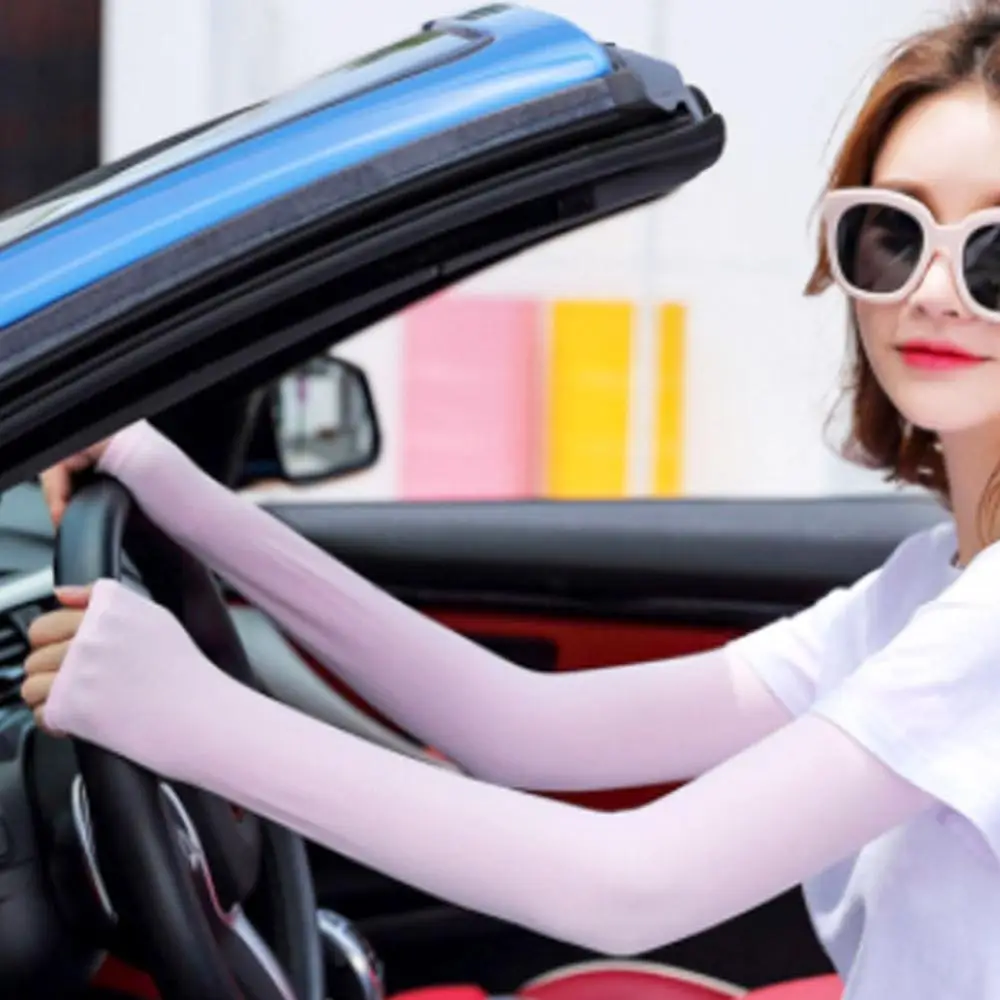 Sportswear Anti UV Cycling Oversleeves Ice  Arm Warmers Women Arm Sleeves Women Sunscreen Sleeves Sun Protection Sleeves