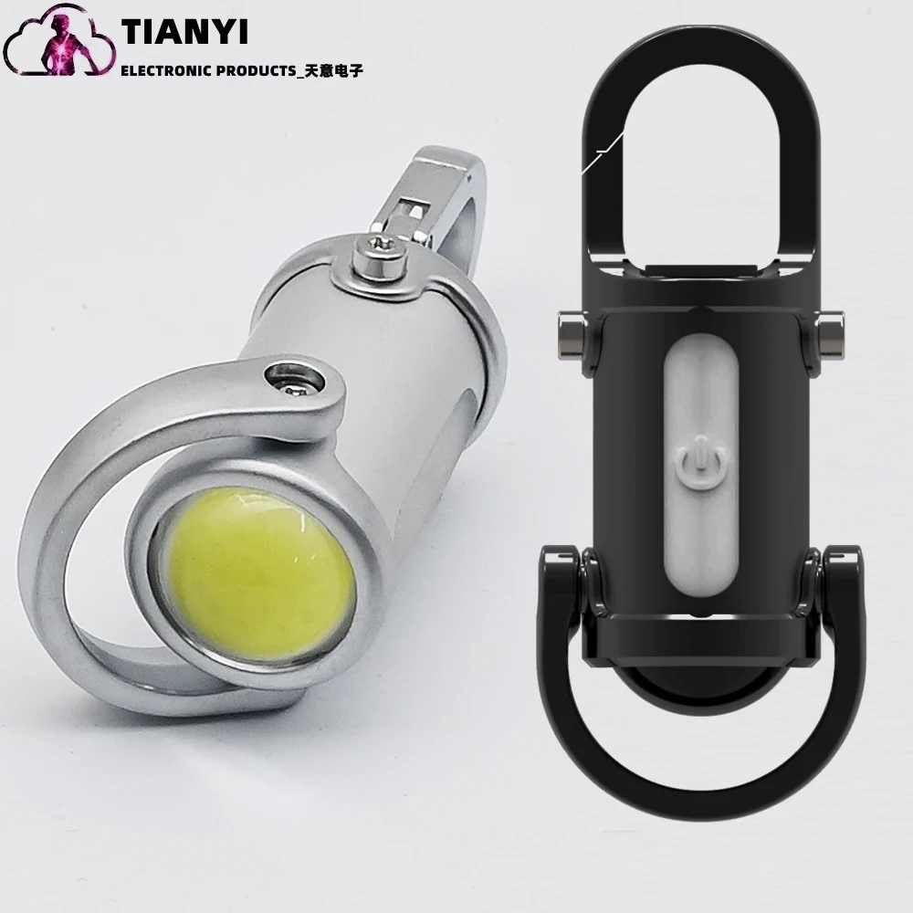 Lampe torche porte-clés led multifonction rechargeable usb-c_voghion.com
