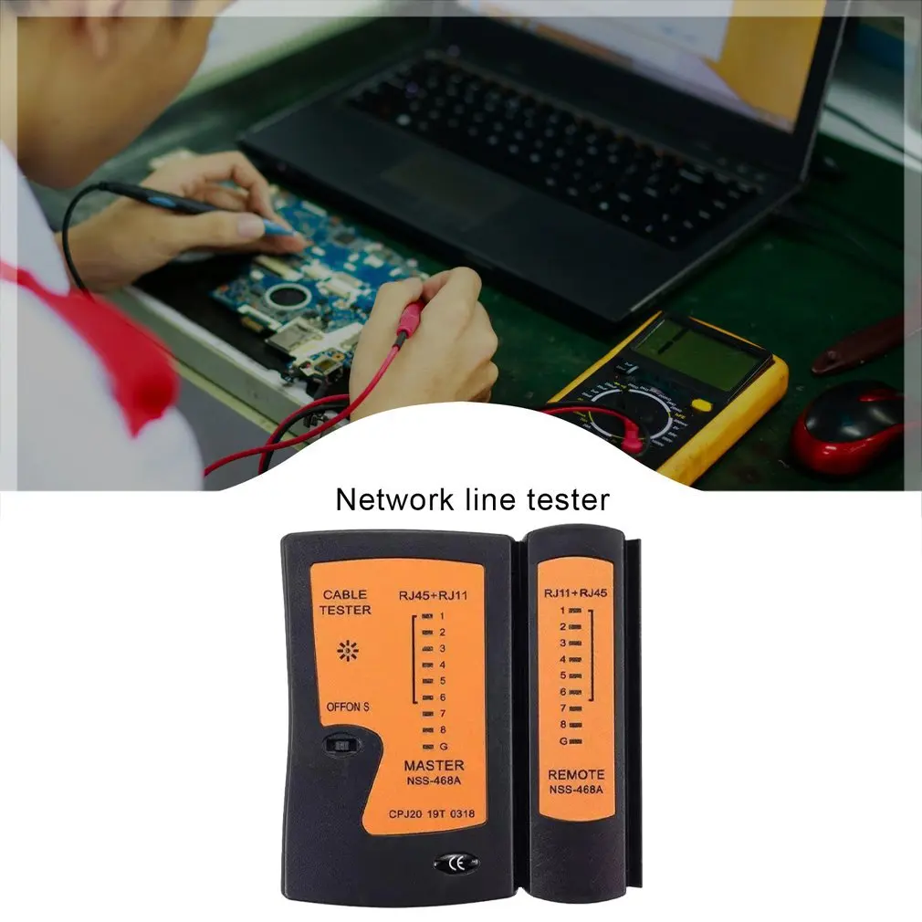 네트워크 케이블 테스터 Rj45 Rj11 Rj12 Cat5 Utp 전문 LAN 이더넷 도구 감지기 휴대용 네트워킹 도구 네트워크 수리 도구