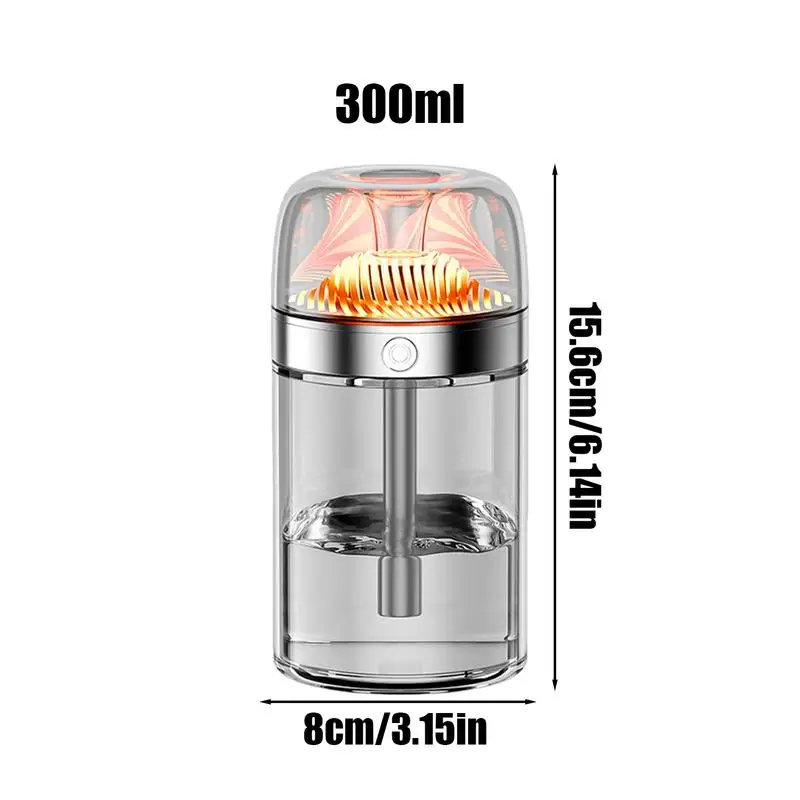 Car Diffuser Humidifier Long-lasting Atmosphere Light Car Humidifier USB Portable Humidifiers Personal With Led