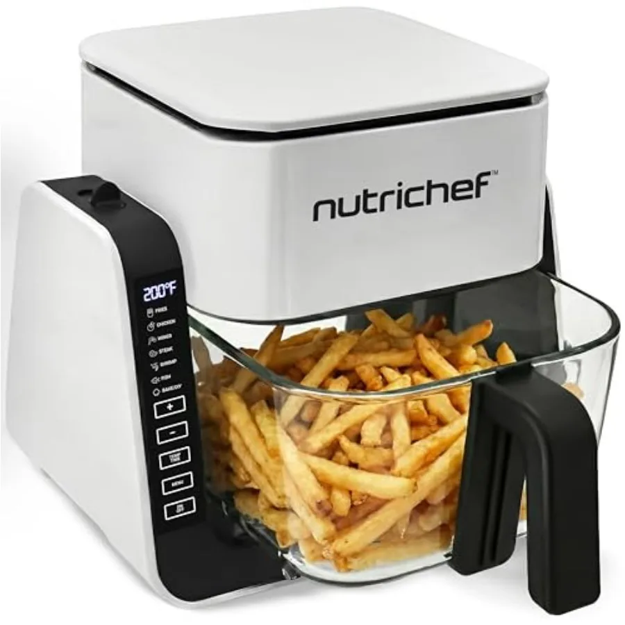 4 QT Air Fryer & Grill with 8‑in‑1 Presets 1