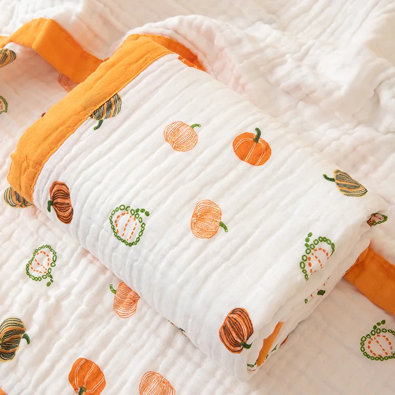 150*120 CM Baby Blanket Children Muslin Cotton Blanket Swaddle 6 Layers Newborn Cover Sleeping Bedding Kids Swaddling