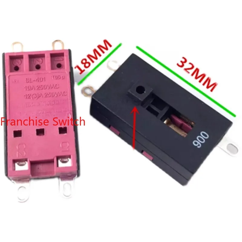 5PCS SL-401 Hair Dryer Switch 4Feet 5Feet 3Gears 4Gears Switch, Repair Accessories