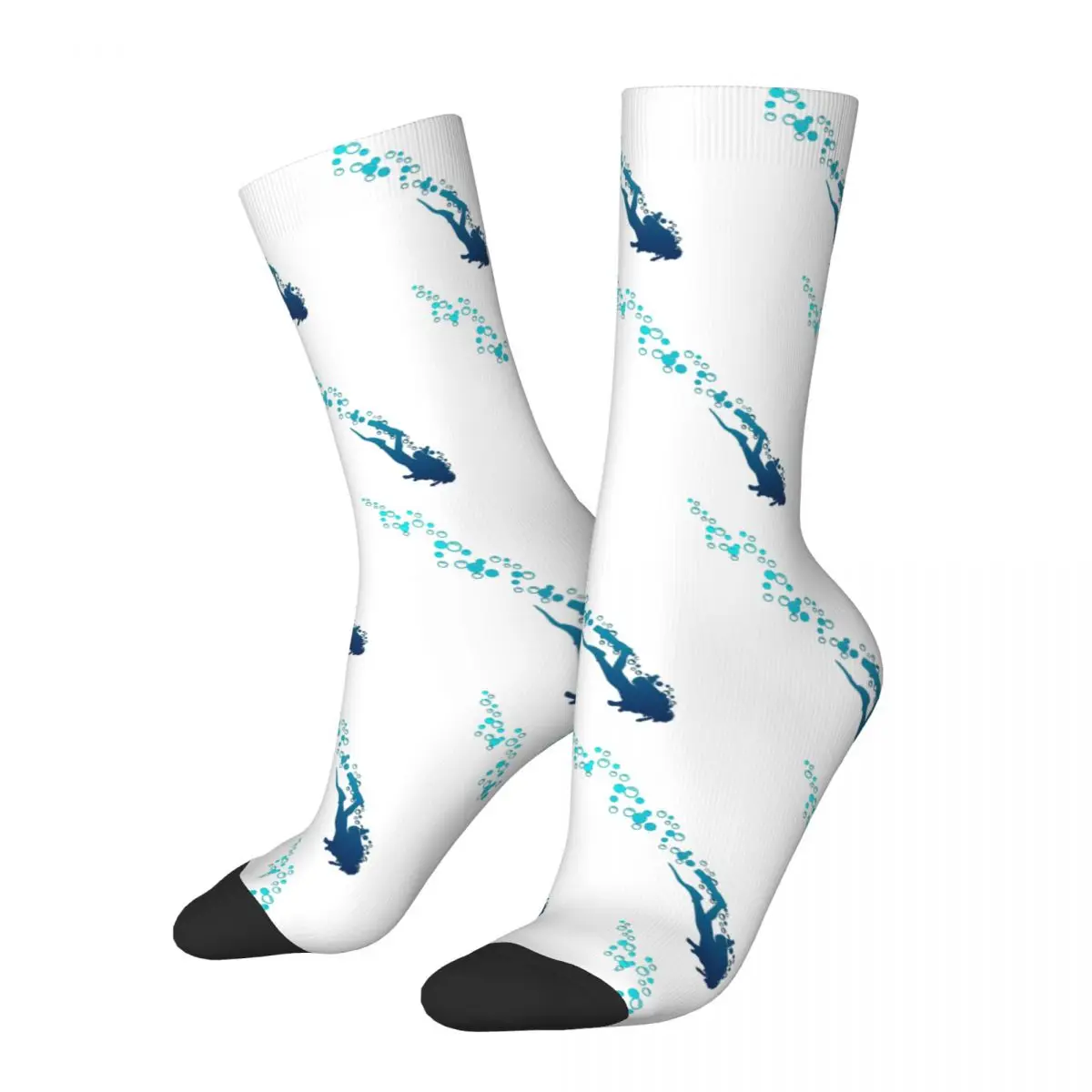 

Unique Design Dive Sport Scuba Diving Lover Merch Crew Socks Non-slip Underwater Sea Scuba Diver Accessories Socks Small Gifts