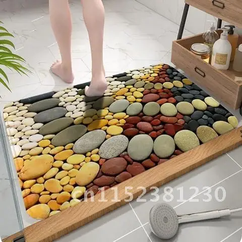 

Аксессуары для ванной, коврик, мягкий коралловый бархат, Нескользящий Впитывающий Коврик для ванной, боковой коврик с офсетным принтом, коврик для ванной комнаты