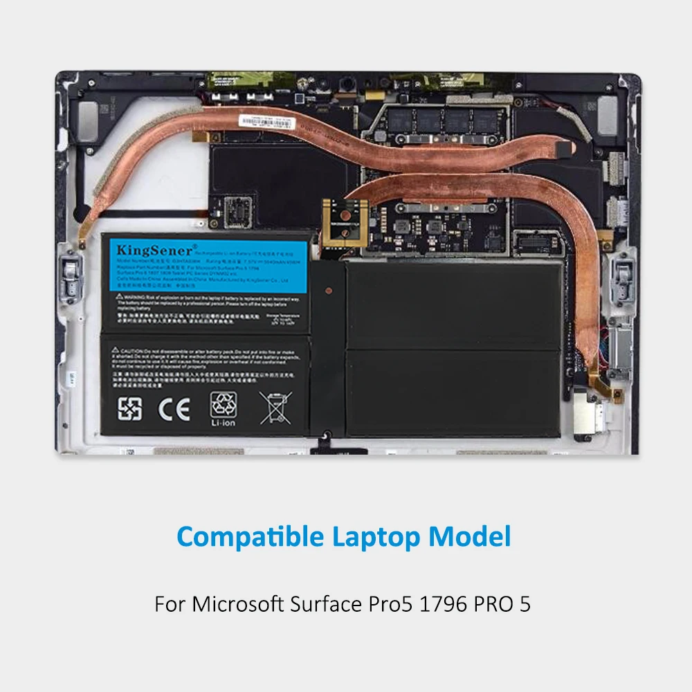 Kingsener-bateria do Portátil para Microsoft Surface Pro 1796pro 1807 1809 Tablet Série 7.57v 5940mah G3hta038h Dynm02 123 em - Imagem 2