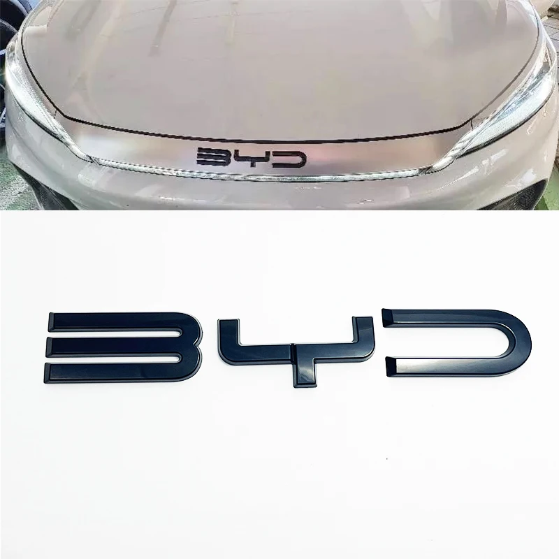BYD ATTO3 YUAN PLUS 3D ABS Sticker Car Front Emblem Badge Decals