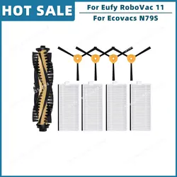 Replacement Parts: Main Side Brush and HEPA Filter for Robotic Vacuum Cleaners (Set E)