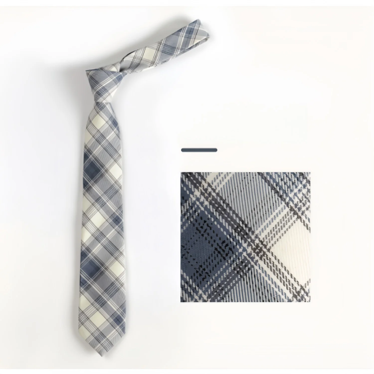 Y2K Baumwolle JK Krawatte Einfache Plaid Krawatte Gestreifte Krawatte Kleidung Zubehör Krawatte Uniform Fliege Frauen Männer – Detail 2
