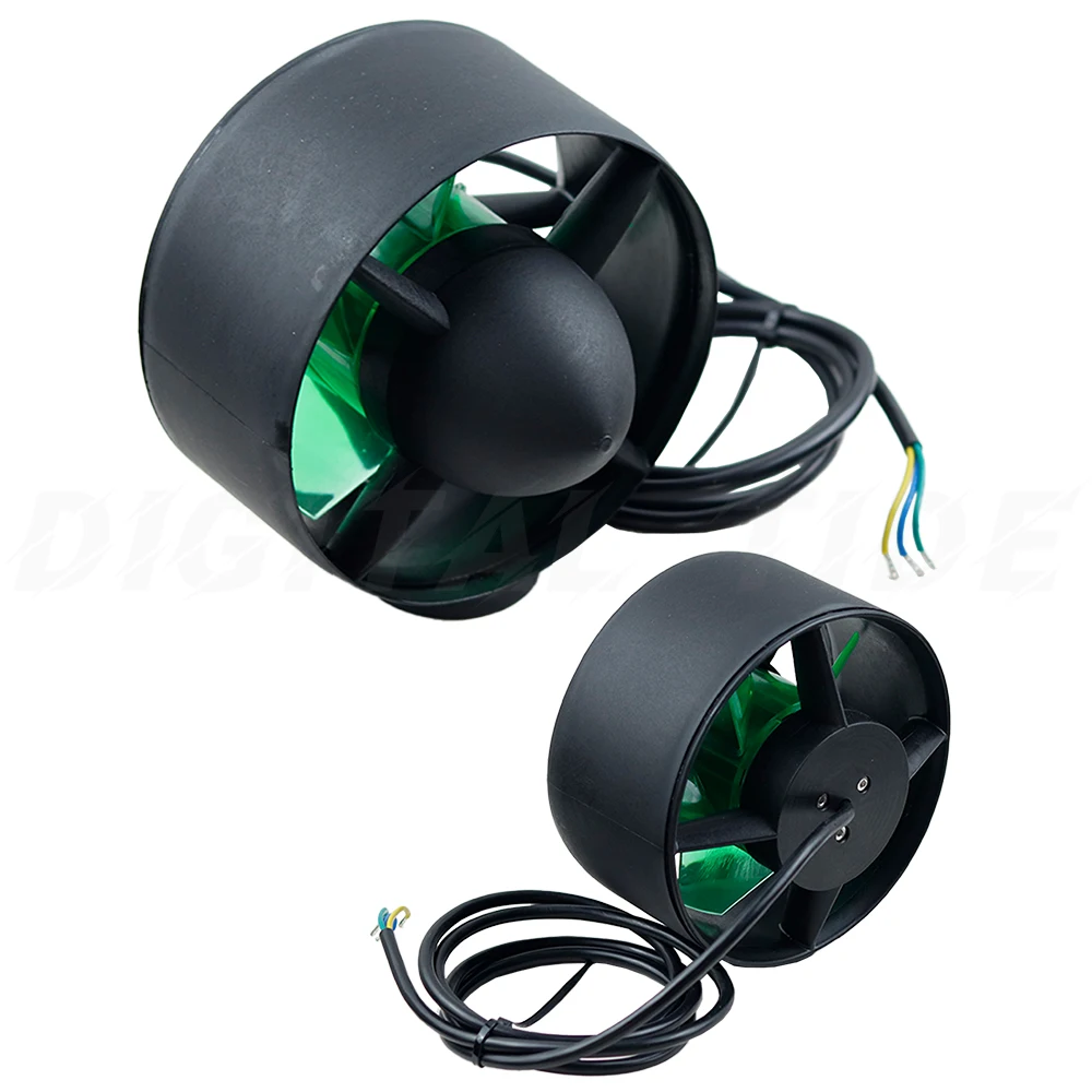 DIY 24V-48V 800W Underwater Thruster Brushless Motor 140Mm 5 Paddle Propeller 13
