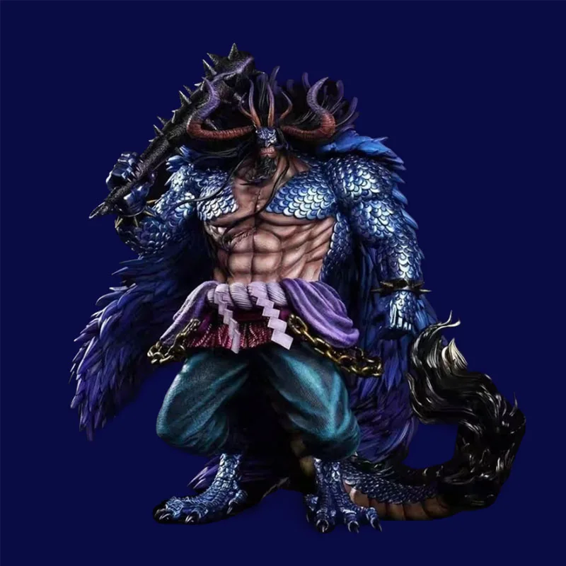 

Anime New World One Piece Figures Semi-animal Kaidou Figure Dragon Anime Kaidou Four Emperors Statue PVC Model Collectible Toys