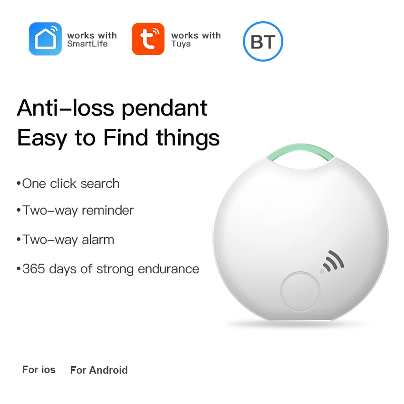 for Android Smart Bluetooth Anti-loss Device Key Wallet Wireless Finder Smart Electronic Tracker Portable Pet GPS Finder