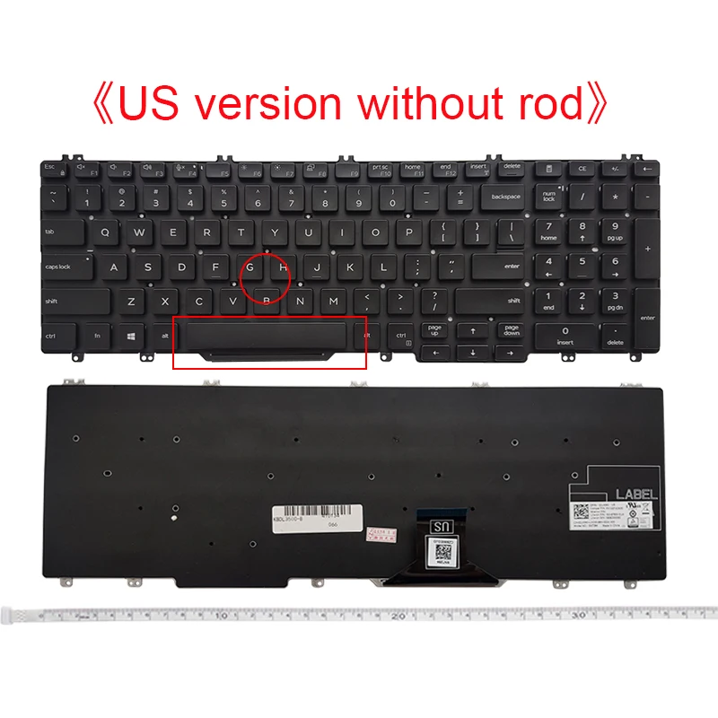 Nuova Tastiera Usa Per Dell Precision 3500 3501 3540 3541 3550 3551 Latitude 5500 5501 5510 5511 Laptop Inglese